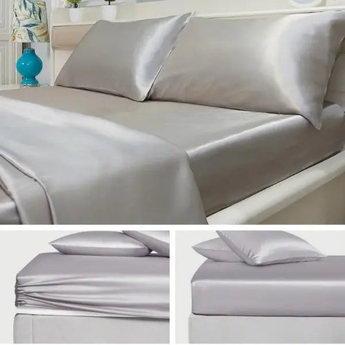 +1 Jedwabna Pościel (1x prześcieradło + 2x jedwabne poszewki GRATIS) Matheus 179