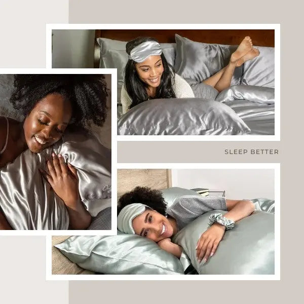 Zestaw z 2 Jedwabna Pościel (2x prześcieradło + 4x jedwabne poszewki GRATIS) | SILKYFIT Matheus