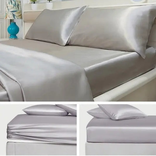 +1 Jedwabna Pościel (1x prześcieradło + 2x jedwabne poszewki GRATIS) Matheus 179