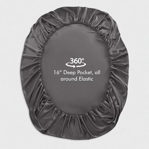 Zestaw z 3 Jedwabna Pościel (3x prześcieradło + 6x jedwabne poszewki GRATIS) | SILKYFIT Matheus 219